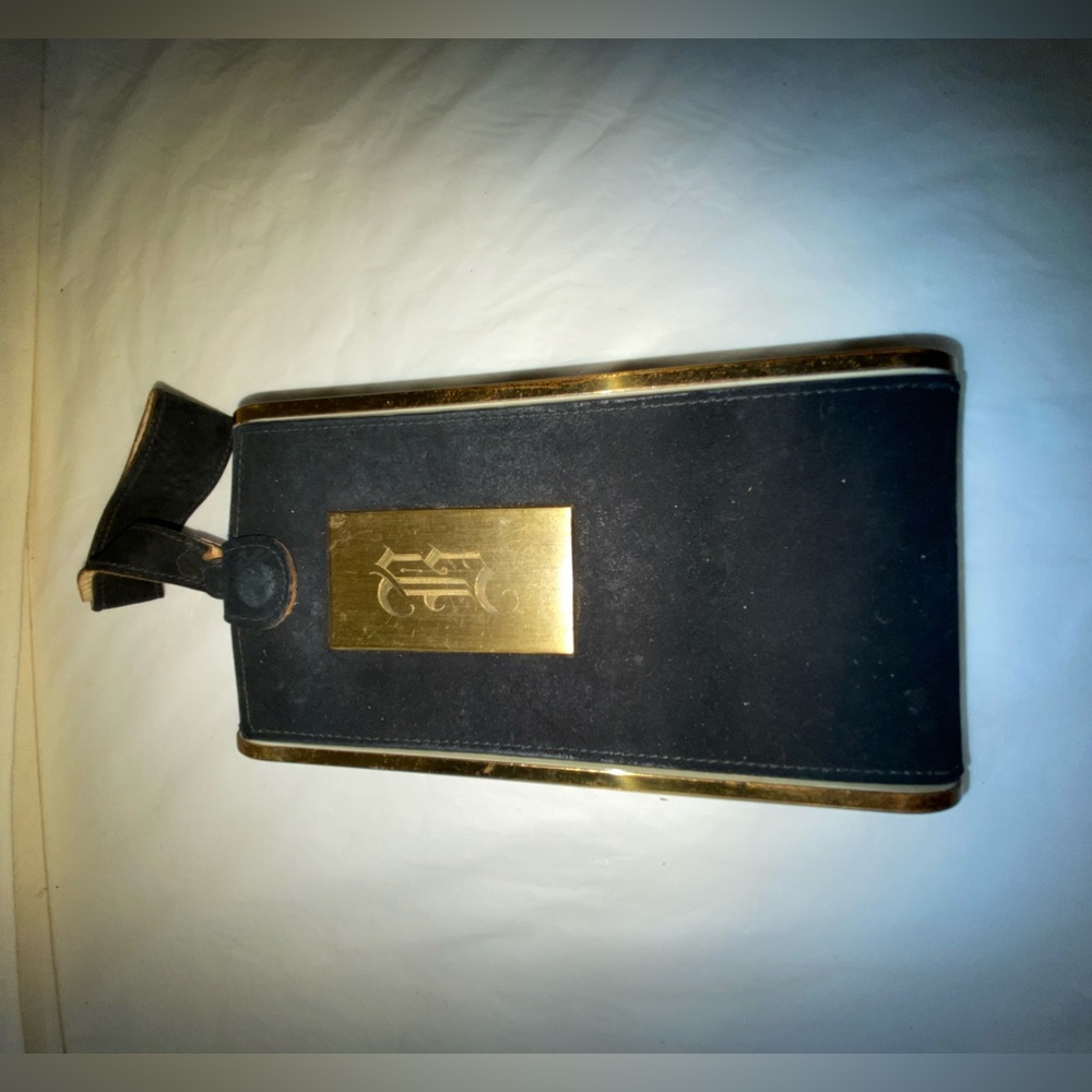 Wadsworth vintage suede  lady compact bag